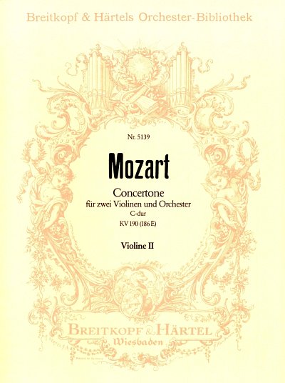 W.A. Mozart: Concertone C-Dur Kv 190 (186e) 2 Vl Orch