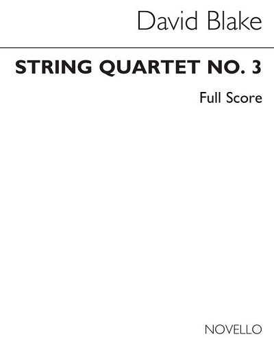 String Quartet No 3 Score Only, 2VlVaVc (Part.)