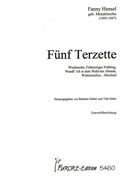 F. Hensel: Fünf Terzette, Fch3/Gch3 (Chpa)