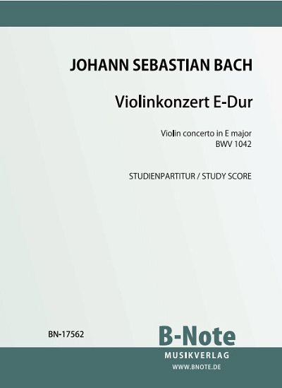 J.S. Bach: Violinkonzert E-Dur BWV 1042 (Taschenpartitur)