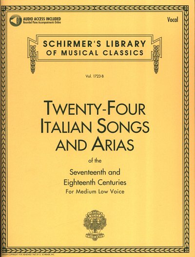 Twenty-four Italian Songs and Arias, GesMTKlav