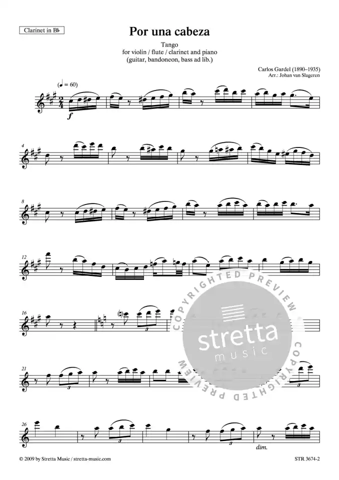 DL: C. Gardel: Por una cabeza Tango for violin / flute / cla (2)