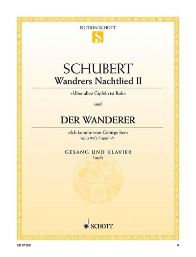 DL: F. Schubert: Wandrers Nachtlied II / Der Wanderer, GesHK