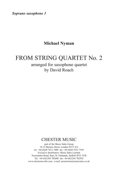 M. Nyman: String Quartet No. 2 (Parts), 2VlVaVc