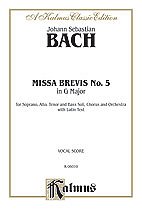J.S. Bach: Missa Brevis in G Major (Part.)