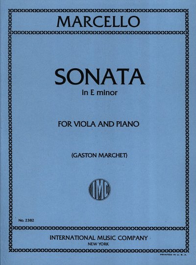 B. Marcello: Sonata Mi M. (Marchet) (Bu)
