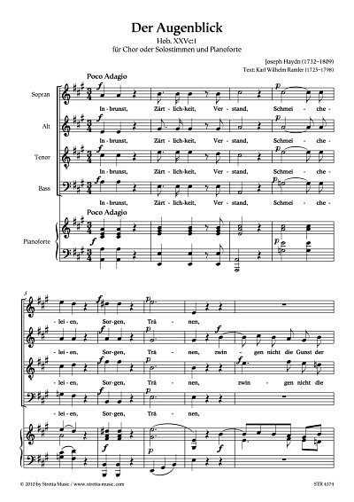 DL: J. Haydn: Der Augenblick Hob. XXVc:1