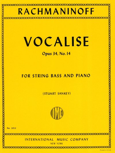 S. Rachmaninow: Vocalise Op.34/14, KbKlav (Bu)