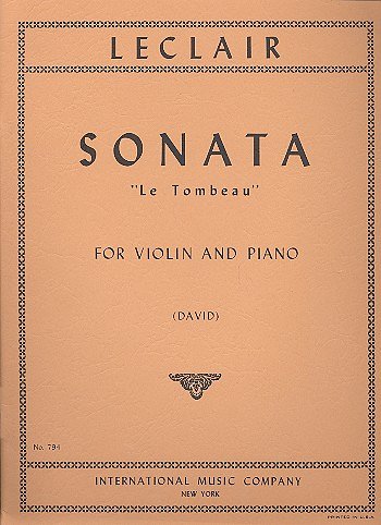 Sonata Do M Le Tombeau (David), VlKlav (KlavpaSt)