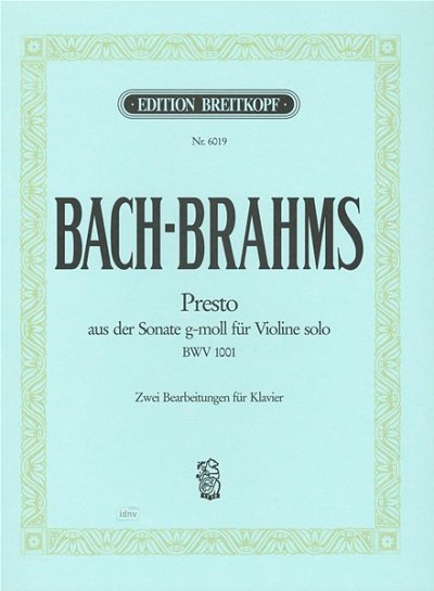J. Brahms: Presto Nach J S Bach