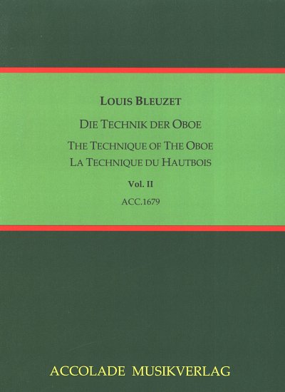 L. Bleuzet: Die Technik der Oboe 2, Ob