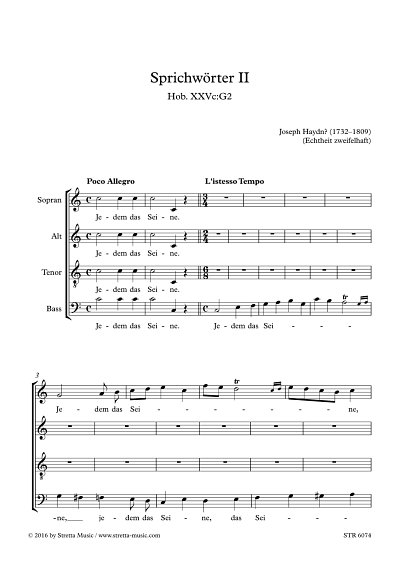 DL: J. Haydn: Sprichwoerter II