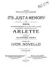 DL: I. Novello: It's Just A Memory (from 'Arlette'), GesKlav