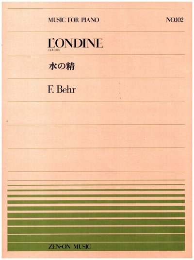 F. Behr: L'Ondine Nr. 102, Klav