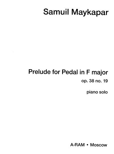 S. Maikapar: Prelude F-Dur op 38/19, Klavier