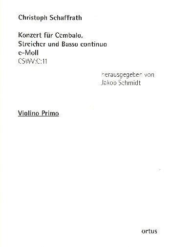 C. Schaffrath: Konzert c-Moll CSWV:C:11