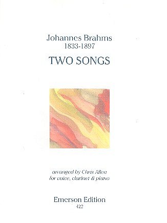 J. Brahms: Two Songs op. 91/1 & 2, GesSKlarKlav (KlavpaSt)