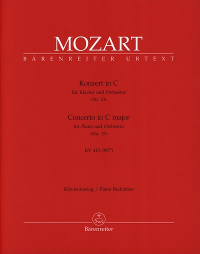 W.A. Mozart: Konzert Nr. 13 C-Dur KV 415 (387b), 2Klav (KA)