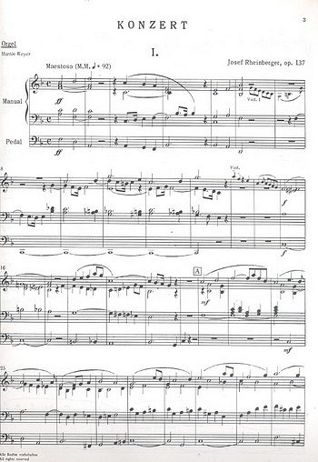 J. Rheinberger: Orgelkonzert Nr. 1 (F-Dur), op.137 (Bu)