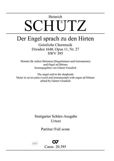 A. Gabrieli et al.: Der Engel sprach zu den Hirten F-Dur SWV (op. 11, 27) (1648)