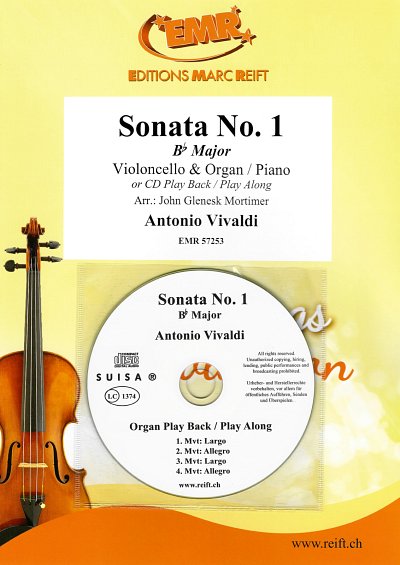A. Vivaldi: Sonata No. 1, VcKlv/Org (+CD)