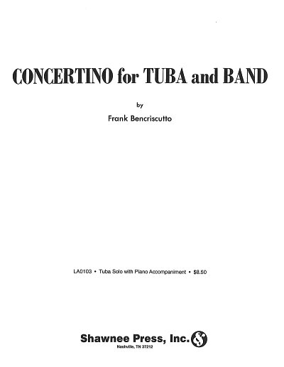 Concertino for Tuba and Band, TbKlav (KlavpaSt)