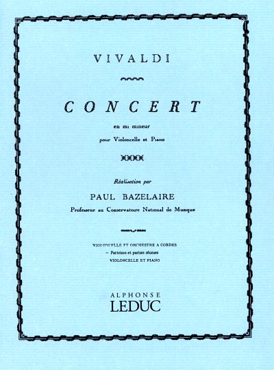 A. Vivaldi et al.: Concerto in E minor