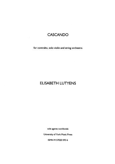 E. Lutyens: Cascando Op.117 (Part.)
