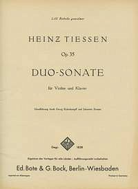 Tiessen Heinz: Duo Sonate Op 35