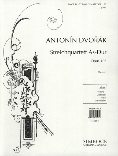 A. Dvo_ák: Streichquartett As-Dur op. 105 , 2VlVaVc (Stsatz)