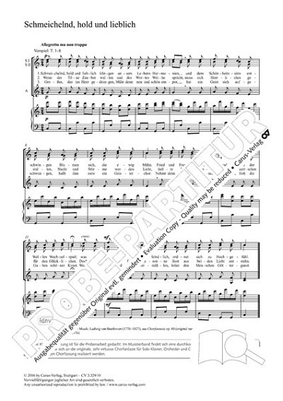 DL: L. v. Beethoven: Schmeichelnd, hold und lie, FchKlav (Pa
