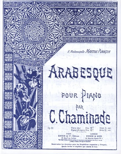 C. Chaminade: Arabesque Op.61, Klav