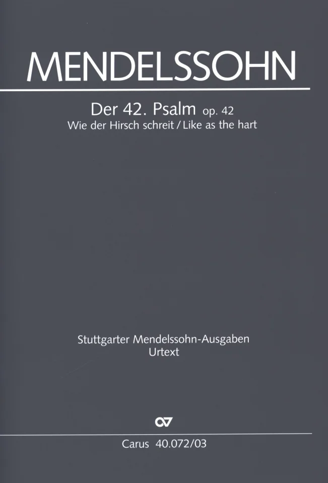 F. Mendelssohn Barth: Der 42. Psalm op. 4, 5GesGchOrchO (KA) (0)