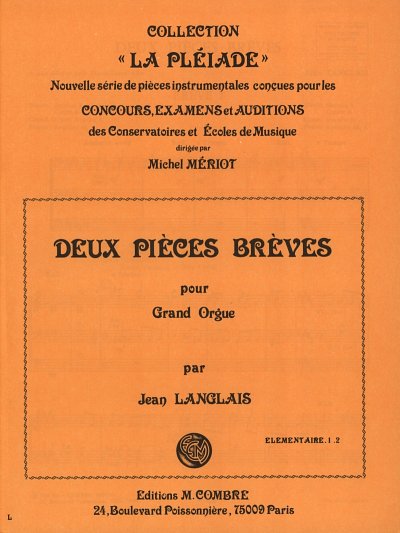 J. Langlais: Pièces brèves (2), Org