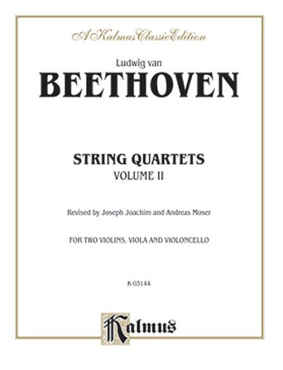 L. v. Beethoven: String Quartets, Vol. II, 2VlVaVc (Bu)