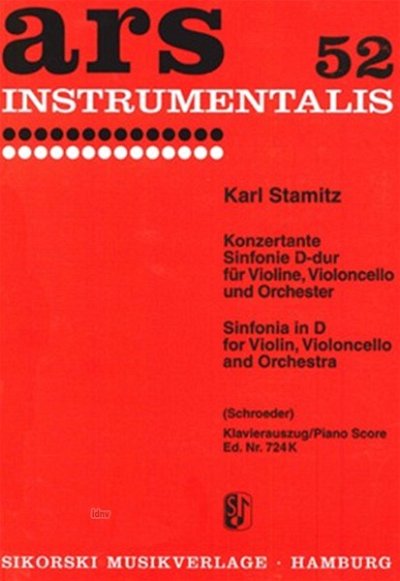 C. Stamitz: Konzertante Sinfonie D-Dur Vl Vc Orch