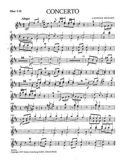 L. Mozart: Konzert D-Dur, Pos/VaKamo (HARM)