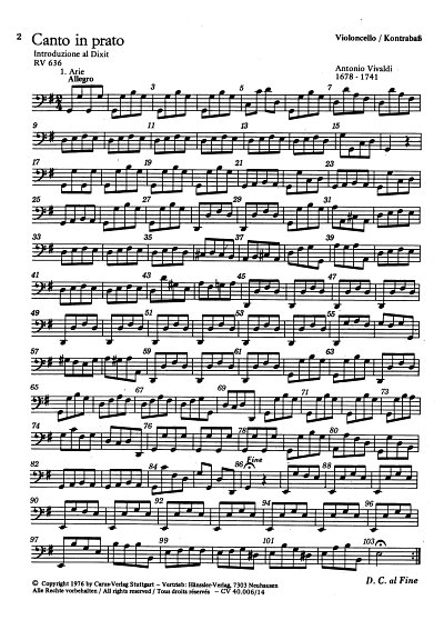 A. Vivaldi: Canta in prato RV 636