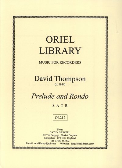 Thompson David: Prelude + Rondo Jerrome Collection