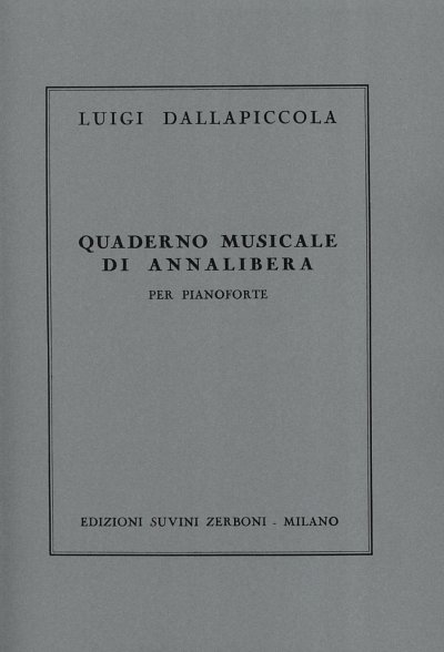 L. Dallapiccola: Quaderno Musicale, Klav