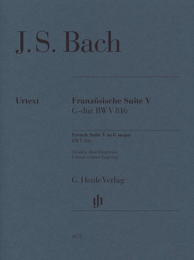 J.S. Bach: Französische Suite V G-dur BWV 816, Klav