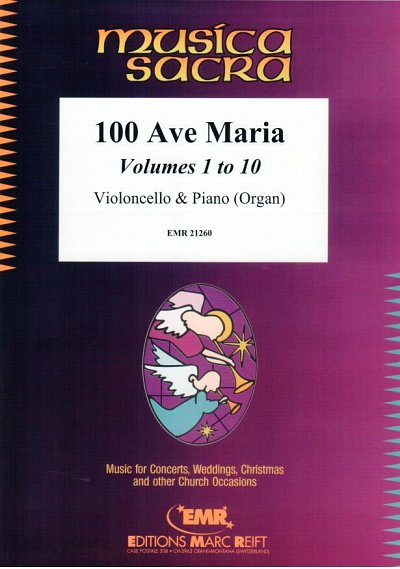 100 Ave Maria Vol. 1 - 10, VcKlv/Org
