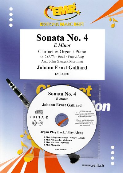 DL: J.E. Galliard: Sonata No. 4, KlarKlv/Org