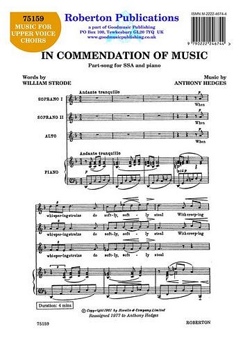 A. Hedges: In Commendation Of Music