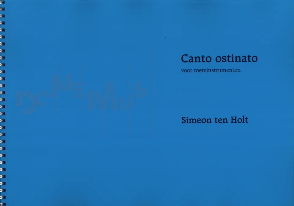 S. ten Holt: Canto Ostinato, 4 Klaviere [Orgeln] (0)