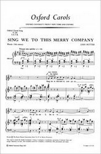 J. Rutter: Sing We To This Merry Company