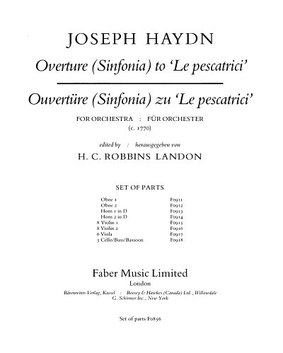 J. Haydn: Ouvertuere (Sinfonie) Zu Le Pescatrici