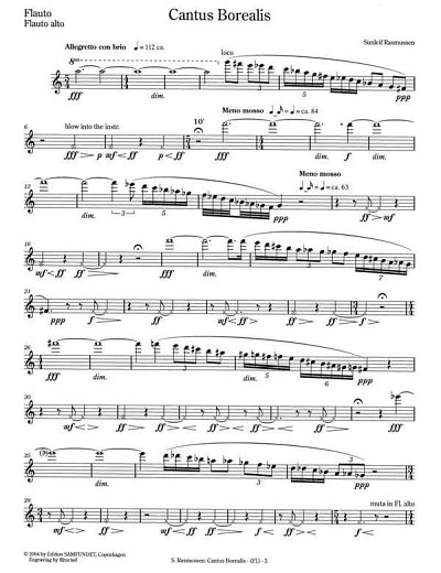 S. Rasmussen: Cantus Borealis For Wind Quintet