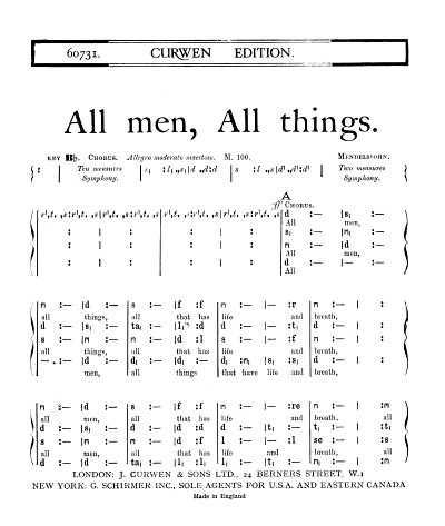 F. Mendelssohn Barth: All Men, All Things (Chpa)