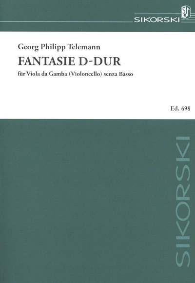 G.P. Telemann: Fantasia für Viola da gamba (oder Violoncello) senza basso D-Dur TWV 40:26-37 (?)